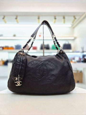 CHANEL Limited Edition Black CC Timeless Hobo Shoulder Bag 41369 158959910 [P]