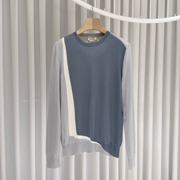 HERMES キャッシュミア シルク ウール ニット セーター（L） 158964409 [P]