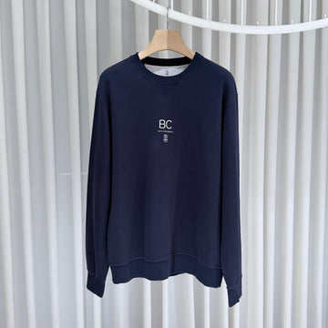 BRUNELLO CUCINELLI (S級, XL) / コットン スウェットシャツ ネイビー 158964476 [P]