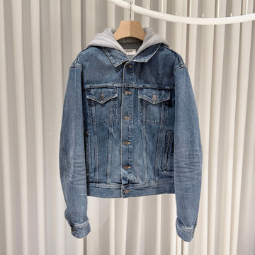 CELINE フードバックロゴデニムトラッカージャケットB級/M 158966216 [P]