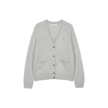 MAISON KITSUNE ベビー フォックス パッチ オーバーサイズ カーディガン ライトグレー PW00501KT1006-H120 148531352 [P]