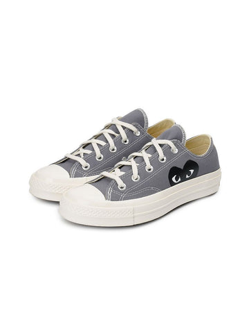 COMME DES GARCONS Converse Chuck Taylor Black Heart Low-Top Grau AZK121001-GR 142602323 [P]