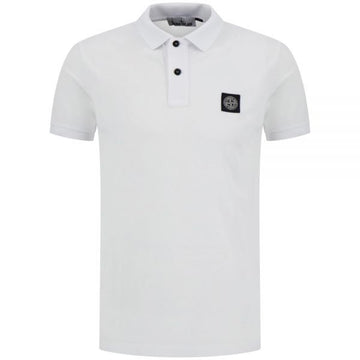 STONE ISLAND Organisches Baumwoll-Piqué mit Stretch Slim-Fit Kurzarm-Polo 157451764 [P]