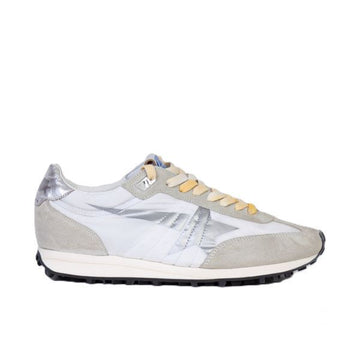 GOLDEN GOOSE Weißes Nylon-Obermaterial & Silberner Stern Marathon 150284086 [P]