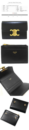 Celine Compact Wallet Black 10I653 DPV 38NO 158978327 [P]