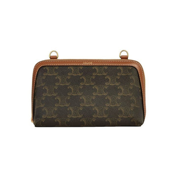 CELINE トリオペ クラッチ チェーンバッグ タン 10E382 CBX 04LU 158978356 [P]