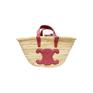 CELINE トリオペ ティン ラフィア トート&ショルダーバッグ リップスティック 194002 CGG 27LK 158978359 [P]