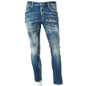 DSQUARED2 Mittlere gesprenkelte gewaschene Skater-Jeans 150286308 [P]
