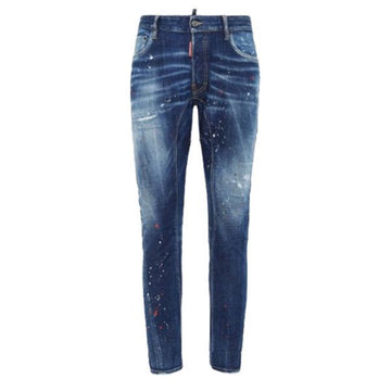 DSQUARED2 ミディアム イージー ウォッシュ タイディ バイカー ジーンズ 136532992 [P]