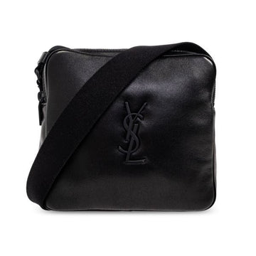 SAINT LAURENT スムースレザーNIKIカメラバッグ (819279 1ELFZ 1000) 148452786 [P]