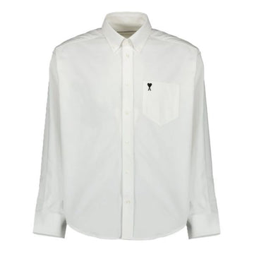 AMI Cotton Boxy Embroidered Shirt 157364941 [P]