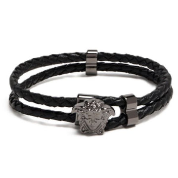VERSACE メデューサ ブレイデッド レザー ブレスレット 157364954 [P]