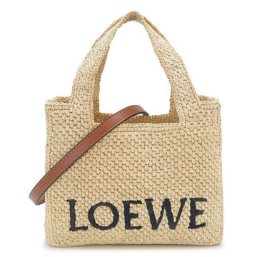 LOEWE Mini Font Tote aus Raffia 153036771 [P]