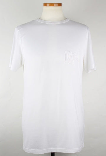 DIOR Terry-Logo-Stickerei Kurzarm-T-Shirt Weiß L(100) 158988035 [P]
