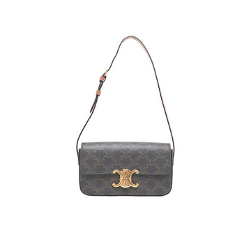 CELINE Triope Canvas Schultertasche in Braun 10065850 158991922 [P]
