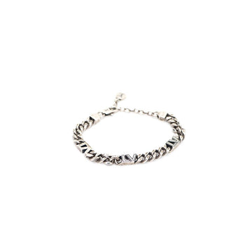LOUIS VUITTON LVクラブ シルバーリンクチェーン メンズブレスレット M03018 158992057 [P]