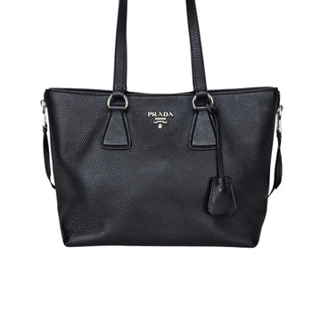 Prada Vitello Phoenix Side Zipper Shoulder Bag 158998154 [P]