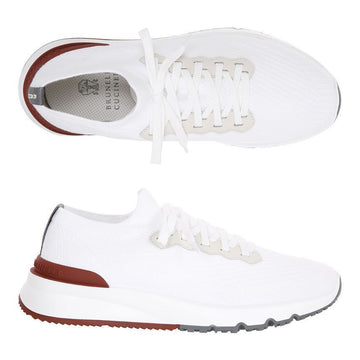 Brunello Cucinelli Calfskin Leather Runner Sneakers 153150606 [P]