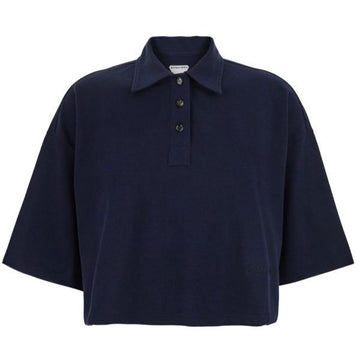 Bottega Veneta Cropped Cotton Polo Shirt 138901022 [P]