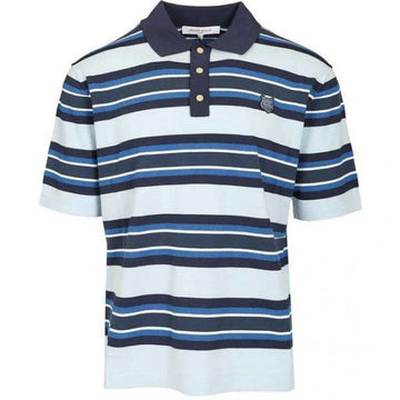 MAISON KITSUNE ストライプ ポロシャツ (OM00201KT1119-0285) 157400506 [P]