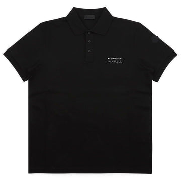 MONCLER Herren Poloshirt mit Logo und Schriftzug (Schwarz) 8A00009 89A16 999 152189776 [P]