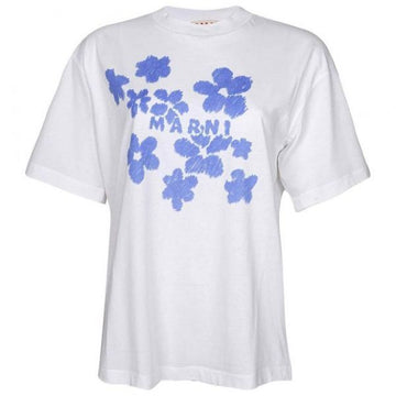 MARNI Blumenmuster Baumwoll T-Shirt 157415885 [P]