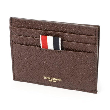 THOM BROWNE Pebble Grain Note Compartment Single Card Holder 157416286 [P]