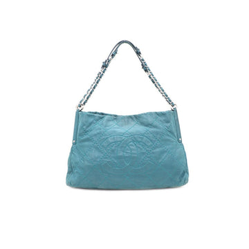 CHANEL Suede Silver Chain Shoulder Bag 88305833 159012779 [P]