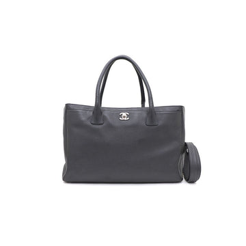 CHANEL Totebag and Shoulder Bag with Silver CC Logo in Black A15206 159012830 [P]