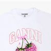 GANNI ロゴ レディース ロングスリーブ Tシャツ 157225020 [P]