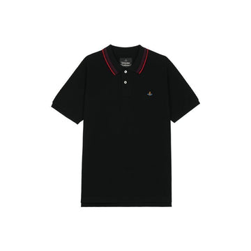 VIVIENNE WESTWOOD Klassisches Herren-Polohemd mit Kragen Schwarz 2H01000U-J00AU-N401 150883714 [P]