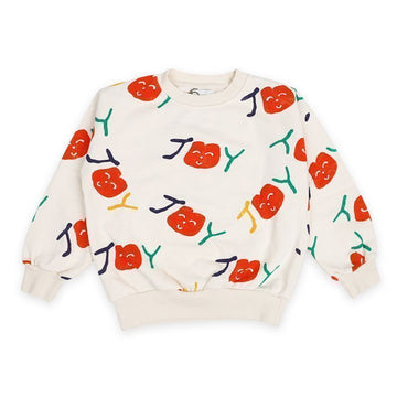 Bobo Choses Kids Smiling Allover Sweatshirt (Cream) B125AC037 199 133080907 [P]