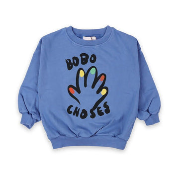 Bobo Choses Kids High-Five Printed Sweatshirt (Blue) B225AC035 421 147569124 [P]