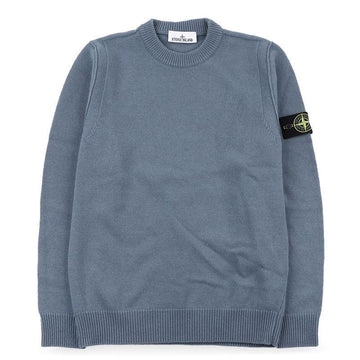 Stone Island Men's Patch Stitch Lambswool Knit (Light Blue) L2S15 5100072 S00A3 V002B 159015871 [P]