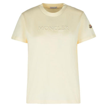 MONCLER Logo-Patch T-Shirt ivory 8C000 08 89AUO 037 139865468 [P]