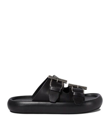 Alexander McQueen Double Buckle Leather Sandals 809960 WIACT 1064 151053889 [P]