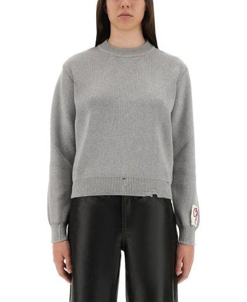 Golden Goose Cotton Blend Round Neck Sweater 151056244 [P]