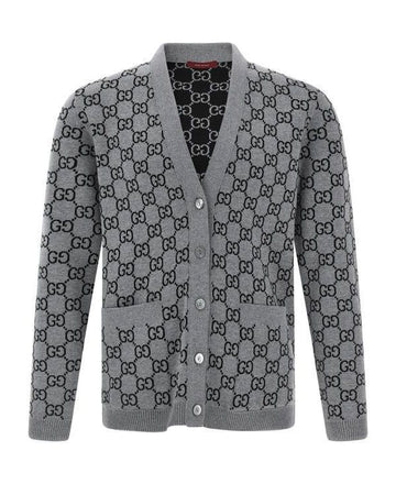 Gucci Reversible GG Wool Jacquard Cardigan 151056452 [P]