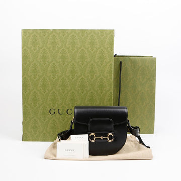 GUCCI 1955 Horsebit Rund Mini Schultertasche 158643866 [P]