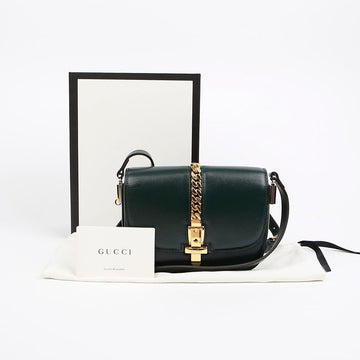 GUCCI シルビー 1969 ミニ レザー ショルダーバッグ 158643925 [P]