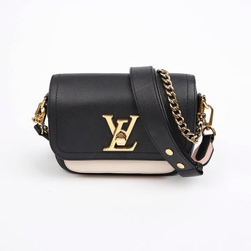 LOUIS VUITTON テンダーグレインレザーショルダーバッグ ブラック 158665095 [P]