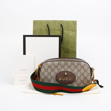 GUCCI ネオビンテージ GG スプリーム キャンバス メッセンジャー クロスバッグ 158665118 [P]