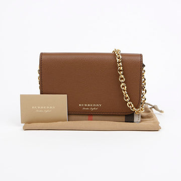 BURBERRY Kreuztasche mit Houndstooth-Muster in Beige 158665644 [P]