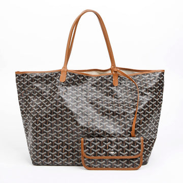 GOYARD Saint Louis GM Schwarz Schultertasche 158666021 [P]