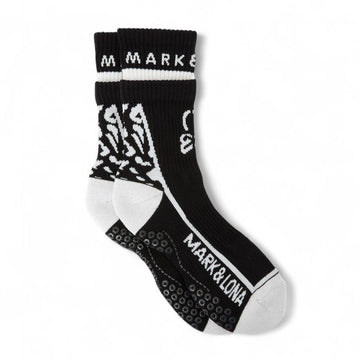 MARK & LONA 女性用ソックス MLF 6A FS38 ブラック 159021681 [P]