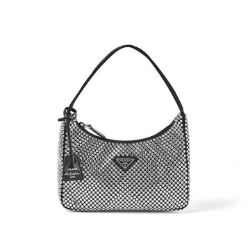 PRADA クリスタルサテンロゴミニショルダーバッグ 1BC515 2AWL F0T7O 130084277 [P]