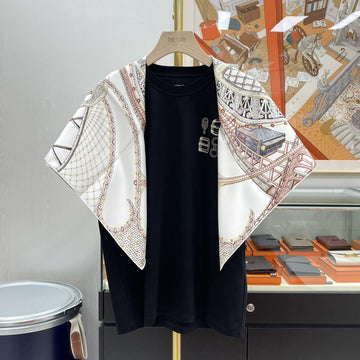Hermes Carré 90 Chevaux d'Hephaistos Scarf H004365S Blanc/Bronze 159023092 [P]