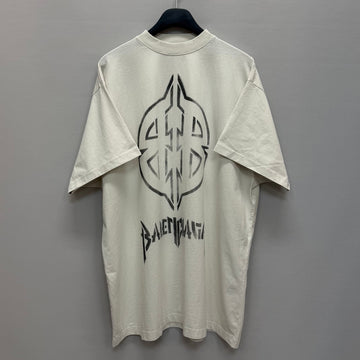 BALENCIAGA Oversized T-Shirt mit Metall BB Stencil Logo (110) 159023106 [P]