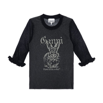 GANNI 女性用半袖Tシャツ 151056417 [P]