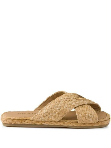 PRADA Raffia Kreuzband Riemensandalen 1XX750 F 020 027 F0018 142600166 [P]